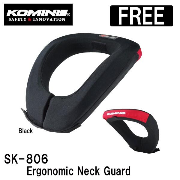 KOMINE R~l SK-806 GSm~bN lbNK[h SK806 04-806 Ergonomic Neck Guard FREE t[TCY