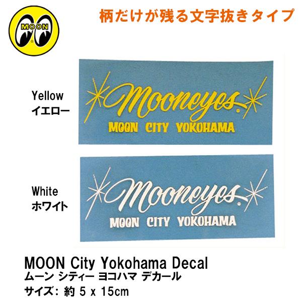 MOONEYES DM089 MOON City Yokohama Decal [ VeB[ Rn} fJ[ yellow White [ACY XebJ[ CG[ zCg