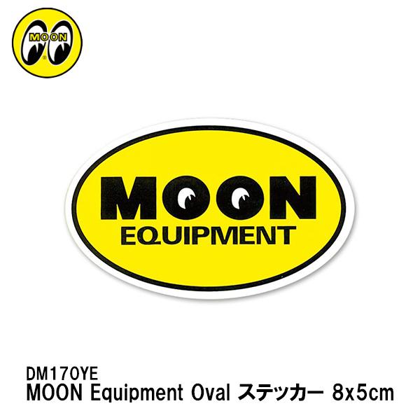 MOONEYES DM170YE MOON Equipment Oval Sticker [CNCbvgI[oXebJ[ [ACY fJ[