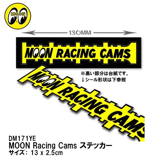 MOONEYES DM171YE MOON Racing Cams Sticker [ [VO J XebJ[ [ACY fJ[