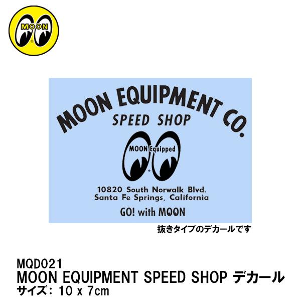 MOONEYES MQD021 MOON Speed Shop Decal [ Xs[h Vbv  fJ[ [ACY XebJ[
