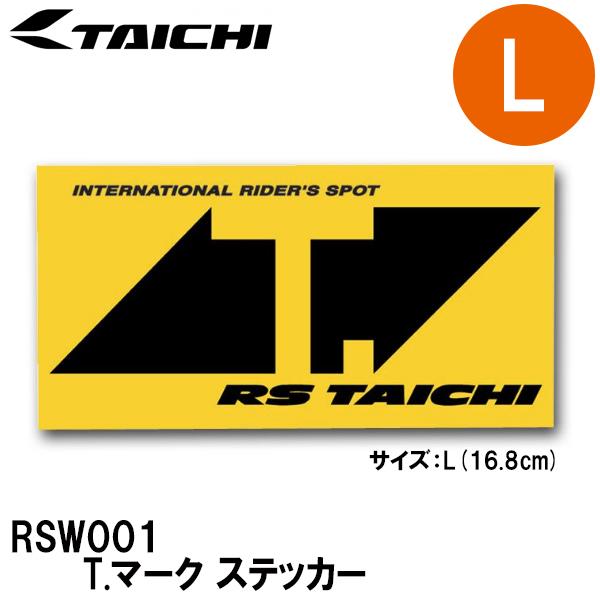 RS TAICHI RSW001 T.�}�[�N �X�e�b�J�[ L �T�C�Y YELLOW/BLACK RS�^�C�`