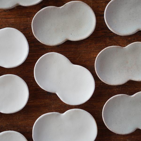 箸置き カトラリーレスト ふた丸 卯の花 クリックポスト同梱可能