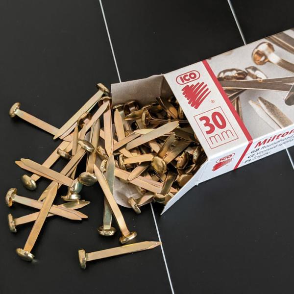 割ピン 割りピン ICO 30mm 100個入 ステンレス 工作 ラッピング ハンドメイド ゴールド 文房具