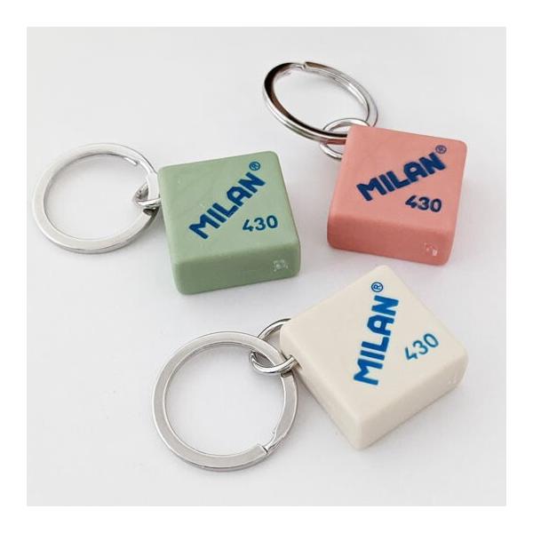 ミラン キーホルダー MILAN 430 キーリング スペイン 消しゴム 文房具 プレゼント かわいい おしゃれ