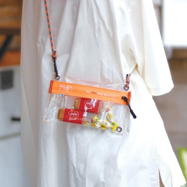 2way クリア サコッシュ スマホショルダー ポーチ タッチ操作対応 アウトドア  クリックポスト同梱可能