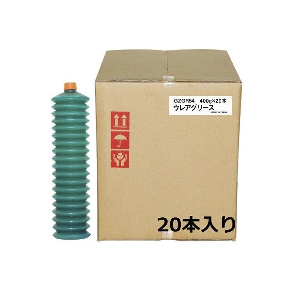ウレアグリス400g 20本セット熱安定性に優れた精製鉱油をベースとしたウレア系のグリース。耐熱、耐水性に優れています。また、各種添加剤を有効に配合し、防錆性、耐摩耗性、機械安定性、酸化安定性にも優れ、長期潤滑に最適です。使用温度範囲：−２...