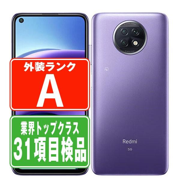 美品 Xiaomi Redmi Note 9T 5G A001XM パープル 中古】Xiaomi SoftBank 【SIMロック解除済み】 Redmi Note 9T 5G デイ
