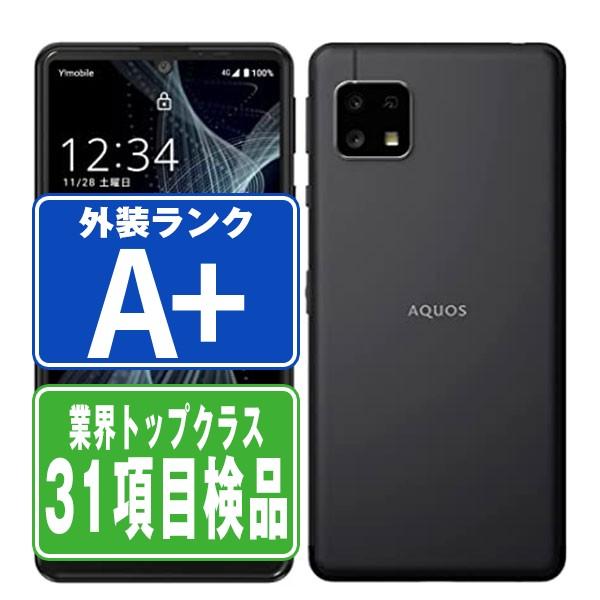 美品　AQUOS sense4 A003SH ブラック A003SH AQUOS sense4 basic ブラック SIMフリー ワイモバイル