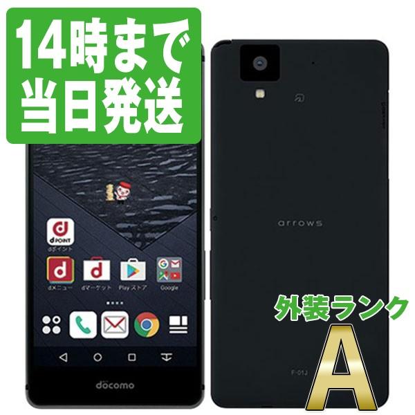 富士通 F-01J arrows NX Black docomo SIMフリー 中古 スマホ