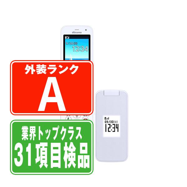arrows F-41F らくらくホン ホワイト SIMフリー 中古 ガラケー 本体 美