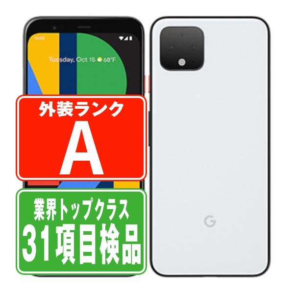 Google Pixel4 64GB Clearly White SIMフリー ソフトバンク 中古 