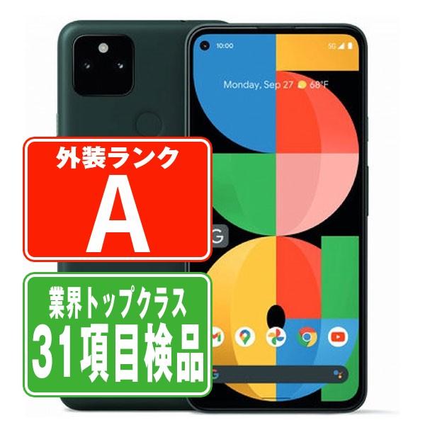 Google Pixel5a (5G) Mostly Black SoftBank SIMフリー 中古 スマホ