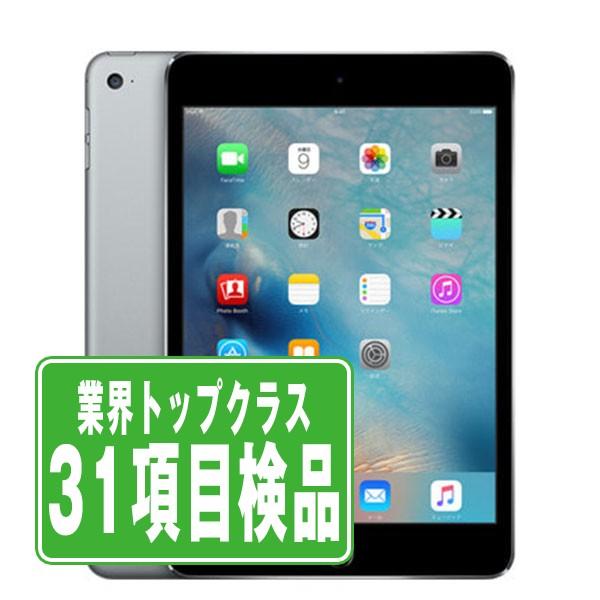 iPad mini 第4世代 16GB Wi-Fi+Cellular SIMフリー スペースグレイ 2015年 中古 タブレット iPadmini4 本体 良品 7日間返品OK ipdm4mtm444