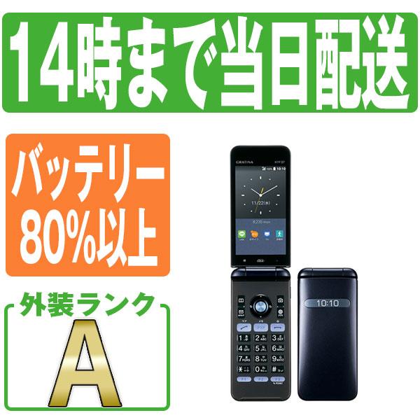 KYOCERA KYF37 GRATINA ネイビーブラック SIMフリー 中古