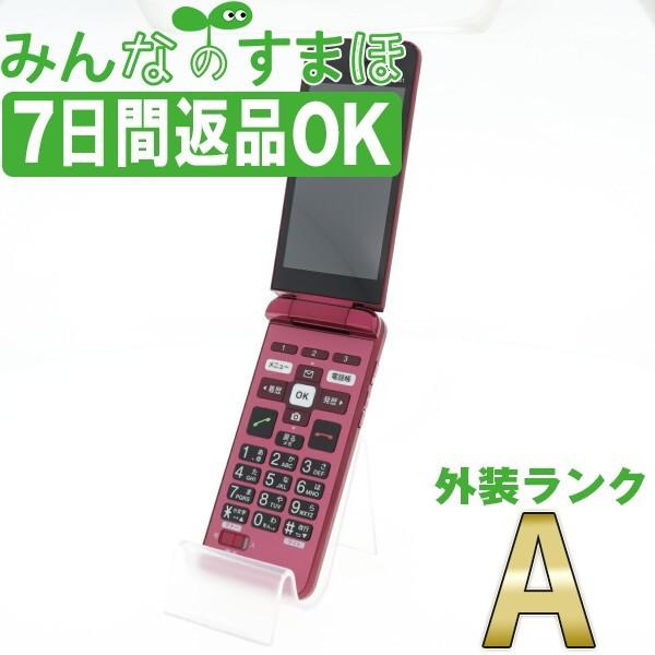 新品】auかんたんケータイ KYF41 ワインレッド ガラケー au向け