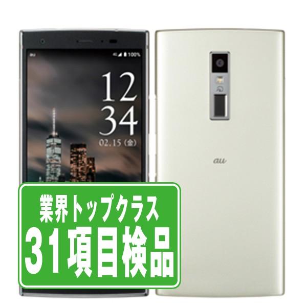 KYOCERA KYV45 URBANO V04 プラチナシルバー SIMフリー au 中古