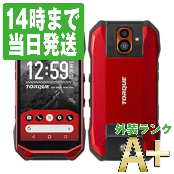 KYOCERA KYV46 TORQUE G04 レッド au SIMフリー 中古 スマホ 本体 ほぼ