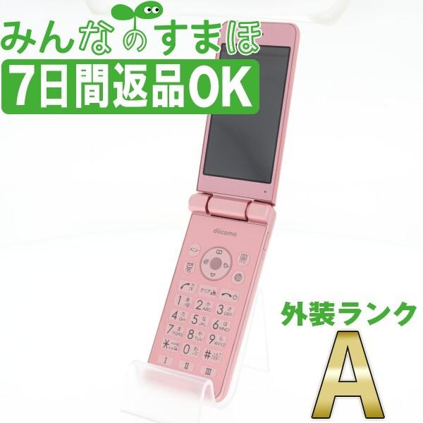 7日間返品OK SIMフリー SH-01J AQUOS ケータイ Pink 中古 本体 Aランク