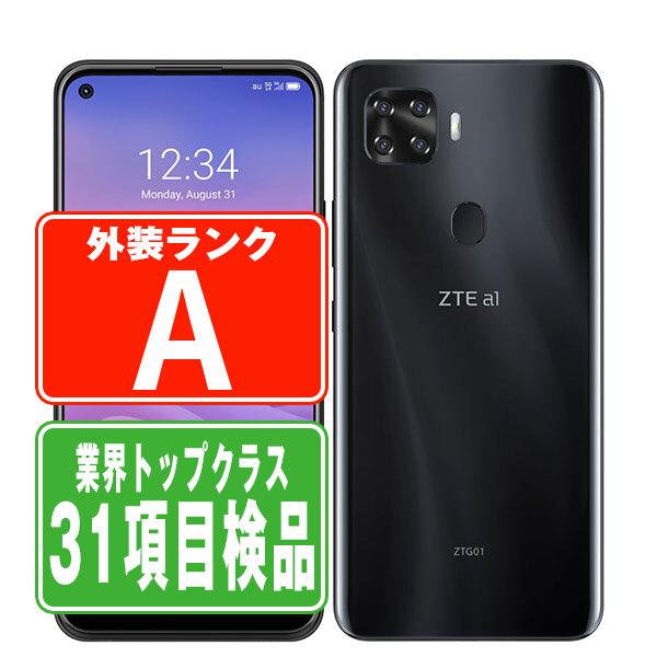 ZTE - au ZTE ZTG01 ブラック 本体のみ au、3200万画素インカメラ搭載の5Gスマホ「ZTE a1 ZTG01