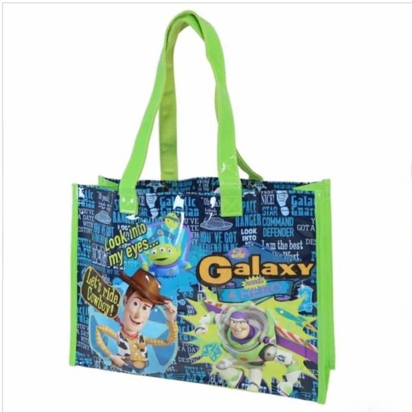 トイストーリー プールバッグ 子供 キッズ ビーチバッグ マチ付き ビニール トート ディズニー キャラクター バッグ