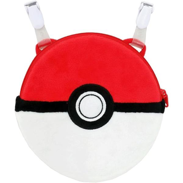 モンスターボールをモチーフにした存在感のあるクリップポケットです。クリップが2つ付いていて、ポケットやズボン、スカートの腰回りに簡単装着可能。ポケットのないお洋服でも、通学やお出かけの時、ハンカチやティッシュなどの持ち歩きに便利。■サイズ：...