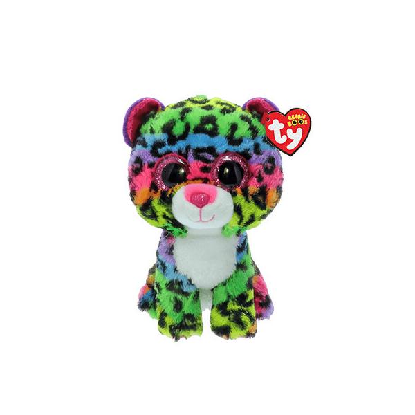 大きいTy Beanie Boos レインボー ヒョウ ぬいぐるみ80cmくらい ビーニーブーズ ty 〔 ドッティ 〕M レインボー ヒョウ レオパード