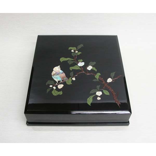 色紙箱 文庫 色紙入れ 高岡漆器 花鳥貝入錆絵 さびえ Box 005 がらんどう 手仕事品と贈り物 通販 Yahoo ショッピング