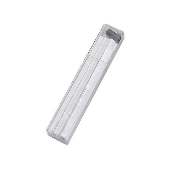 【特徴】建築用マーキングシャープ交換用替芯です。【用途】木材・アルミ・ステンレス・鉄・石・陶器・ガラス・タイル・瓦・窯業素材等。【仕様】●6本入。●色：白。●油性。【サイズ】幅：18mm高さ：100mm奥行き：12mm重量：20g