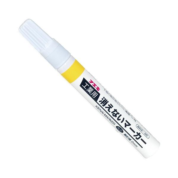 【特徴】下地色の影響を受けない鮮明な筆記線です。顔料系なので、耐光性・耐水性に優れています。書いた箇所がくっきり鮮明です。【用途】木材・化粧合板・塩ビ管・鉄鋼材・ガラス・プラスチックなどへのマーキング。【仕様】●中字・裸。●筆記線：2mm。...