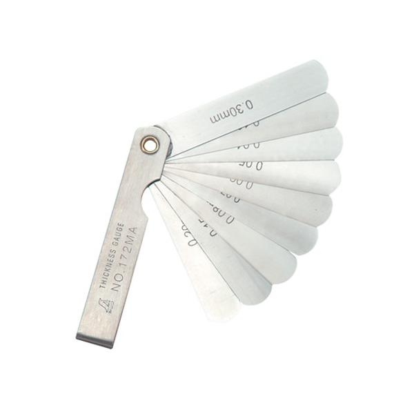 ヴィンテージ壁掛け シンワ シックネスゲージ A 9枚組 75MM 73776 : GardenStyle