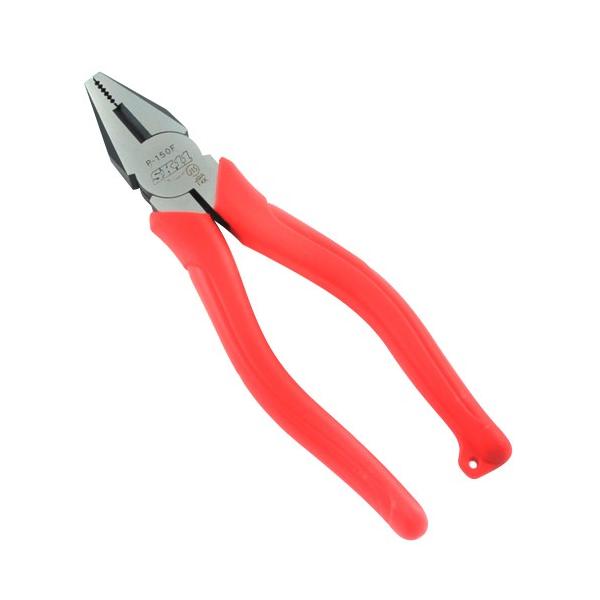 【特徴】一丁で、廻す・切る・挟む・曲げる等の作業が行えます。オリジナルグリップ採用で、手によくフィットし、大変使いやすいペンチです。【用途】電気工事、木工・金工作業、機械部品の組立・修理等。【仕様】●全長：約150mm。●切断能力：鉄線径2...