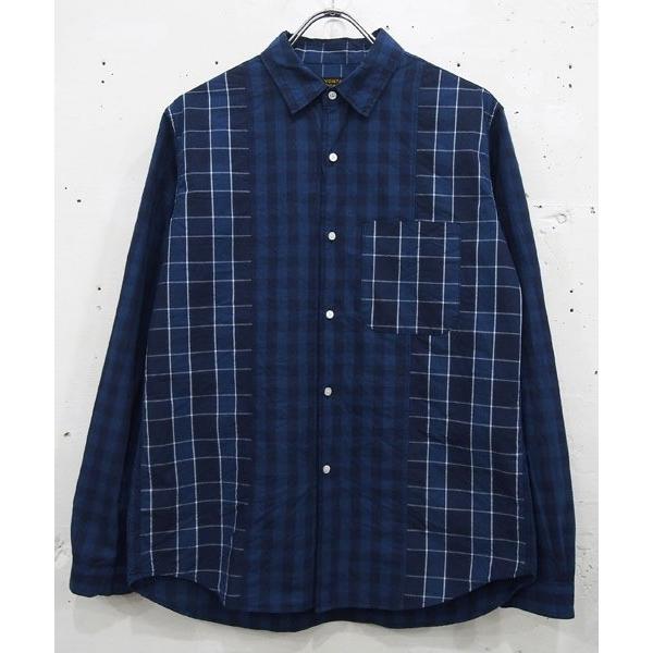 A Vontade Indigo Panel Shirts Pattern B Www Clubdeportivojosevalenciano Com