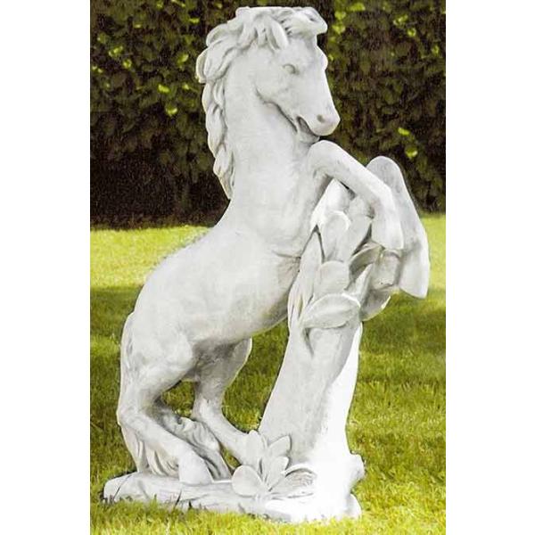 イタリア製動物像（ガーデン オーナメント） 奮い立つ馬