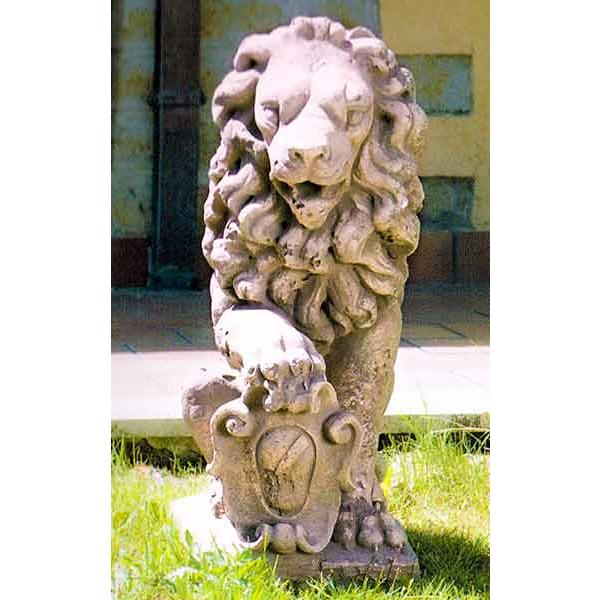 ライオン左向きガーデンオブジェ置物