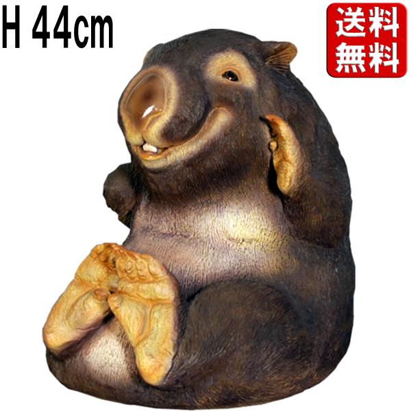 笑うウォンバット かわいい オブジェ 動物 置物 アニマル 像