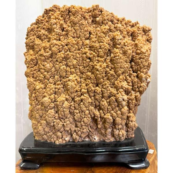 大自然が作り出した唯一無二の神秘な石 鍾乳石 【25】 高さ約43cm 台付