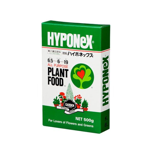 微粉ハイポネックス500g計量スプーン付 〜水に溶かす肥料 追肥 液肥 水耕栽培や日光不足 樹勢回復に
