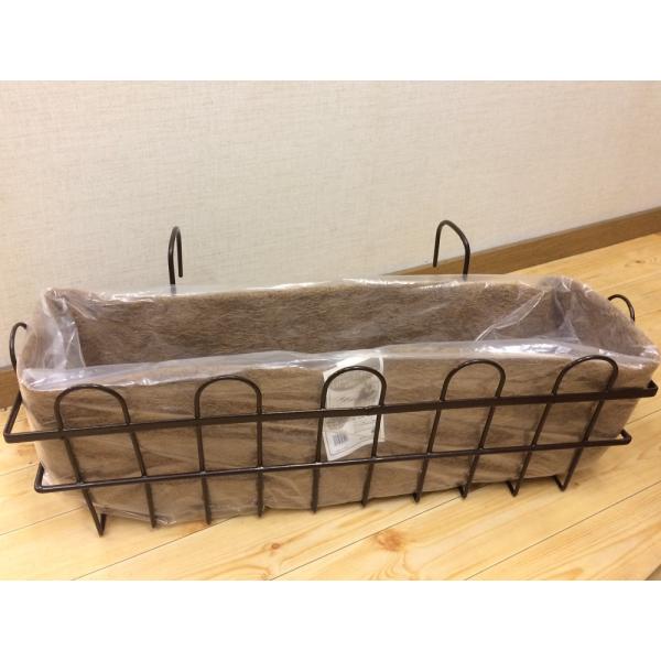 （2個セット販売）壁掛けプランター型ハンギングWBR14-W65Aｘ2個　マット＆フック付 〜 壁掛けプランター型ハンギング WB14-65