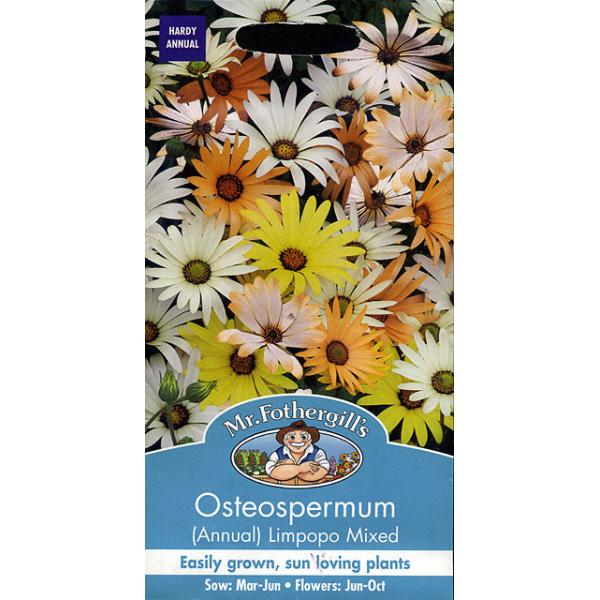 【種子】Mr.Fothergill's Seeds Osteospermum Limpopo Mixed オステオスパーマム・リンポポ・ミックス ミスター・フォザーギルズシード