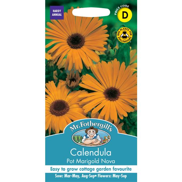 種子】Mr.Fothergill's Seeds Calendula Pot Marigold Nova