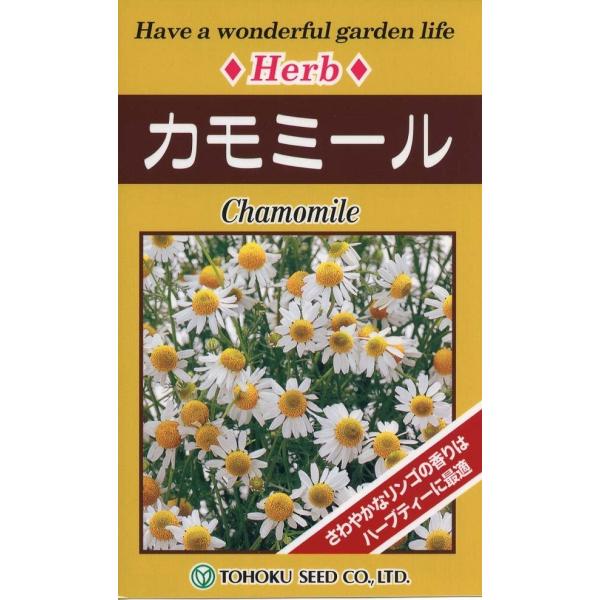 さわやかなリンゴのような甘い香りを漂わせるハーブです。1年草のジャーマン種で、ハーブティーなどに最適です。草丈が低くプランターで育てることもできます。