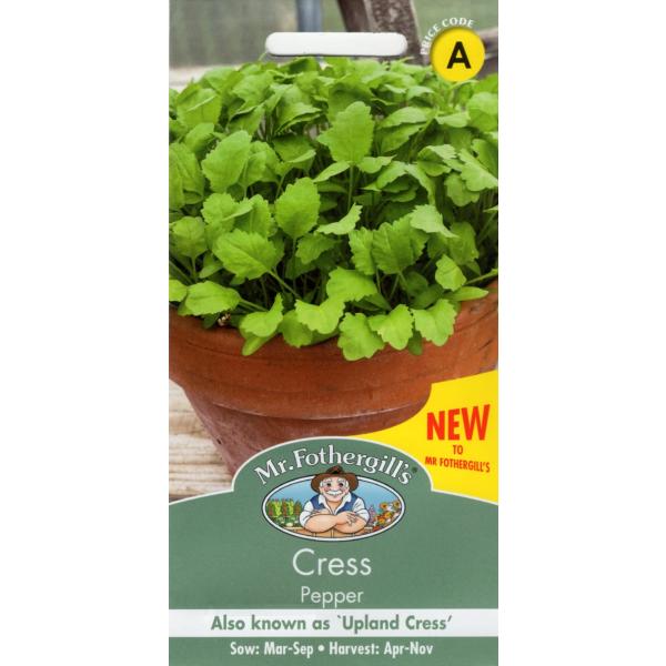 別名「アップランド・クレス」とも呼ばれ、風味豊かでペッパーな葉を素早く簡単に収穫することができます。Also known as 'Upland Cress', provides quick and easy crops of full fl...