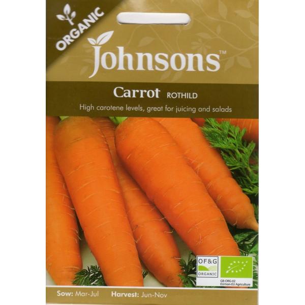 種子】Johnsons Seeds ORGANIC Carrot ROTHILD オーガニック キャロット・ロシルド ジョンソンズシード  :yasaitane-1249:Gardener s Shop Ivy 通販 
