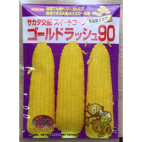 ・熟期は90日の中晩生イエロー品種、粒色が鮮やかで見栄えが良い。・フルーツのような香りがあり、食味が良い。・絹糸抽出日から収穫までの期間は現行品種と同程度だが、糖度が高く、しなびにくい。・雌穂はやや長形、2Lで先端不稔は現行品種と比較しても...