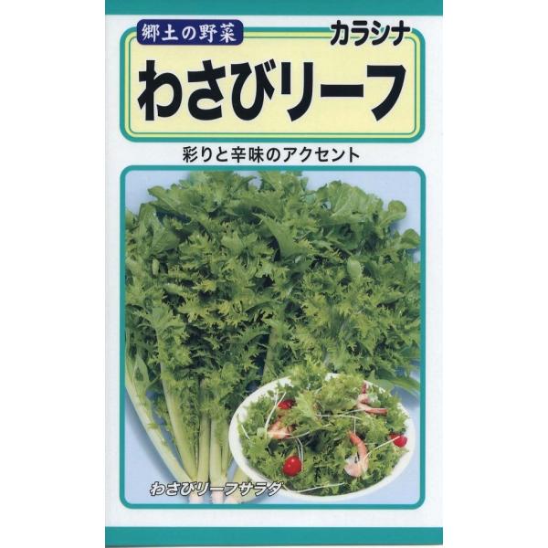 ワサビのような辛みがあるからし菜の一種で、プランターでも手軽に作れます。鮮やかな緑と葉先のフリルを活かして肉料理の添え物やサラダ、おひたしや浅漬けなど幅広く利用できます。