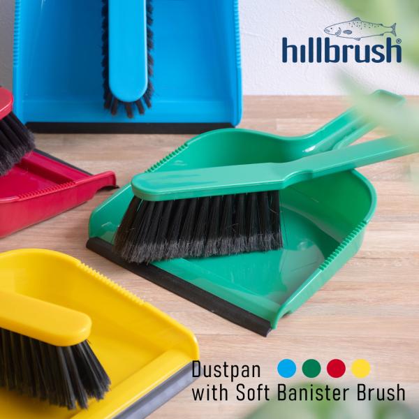 ほうき ちりとり セット 室内 おしゃれ Hillbrush ヒルブラシ ダストパン + ブラシセット DP4SET 卓上 玄関 テーブルブラシ コンパクト ハンディ 掃除用品