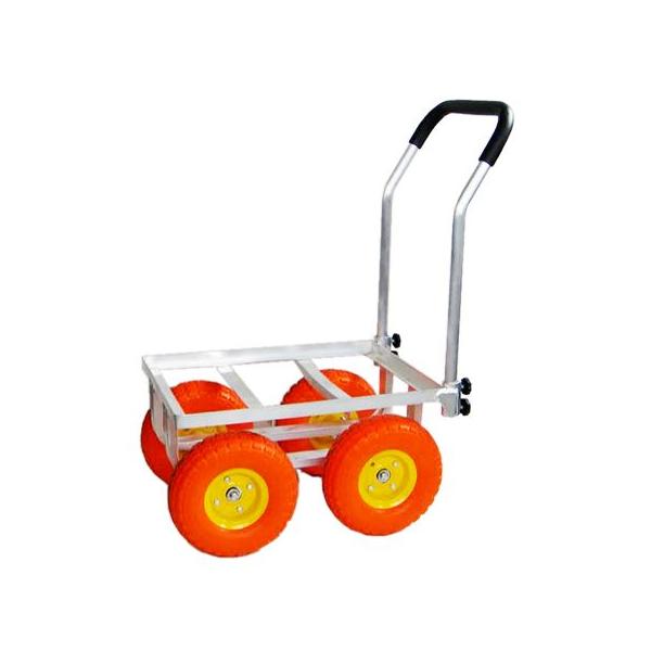 アルミハウスカー　TC4510-N　10インチデカタイヤ　オレンジ　55873　/　台車　カート