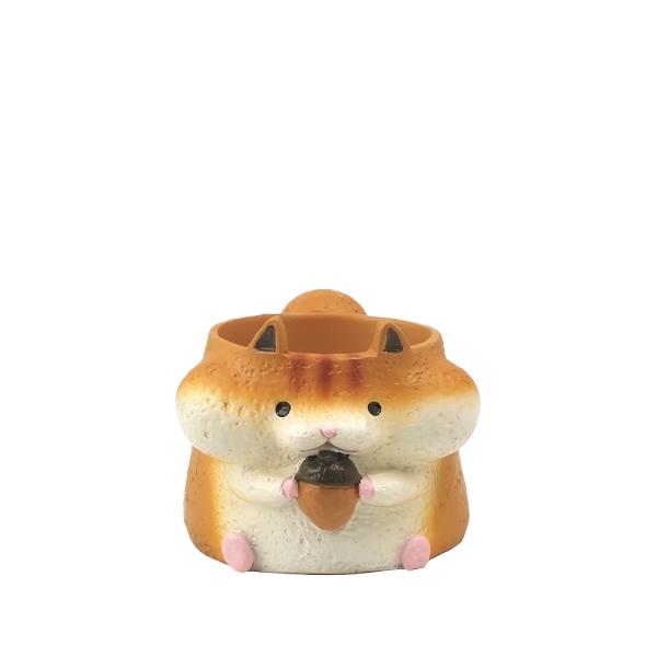 【2026年新商品】リトルレジンポット　シマリス　動物　多肉植物　ミニプランター　小物入れ　幅5.5*奥行6.5*高さ4.5cm