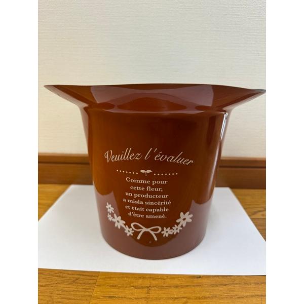 【傷・汚れ・へこみあり・在庫限り】50%OFF　プラポット　LL　ブラウン　5号　プラスチックの鉢　プランター　軽い　ガーデニング　直径23.5*高さ18cm